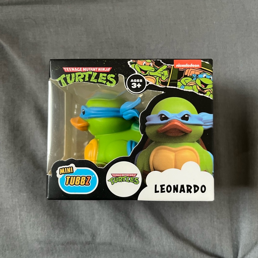 NWT Tubbz Mini Teenage Mutant Ninja Turtles Leonardo Cosplaying Rubber Duck